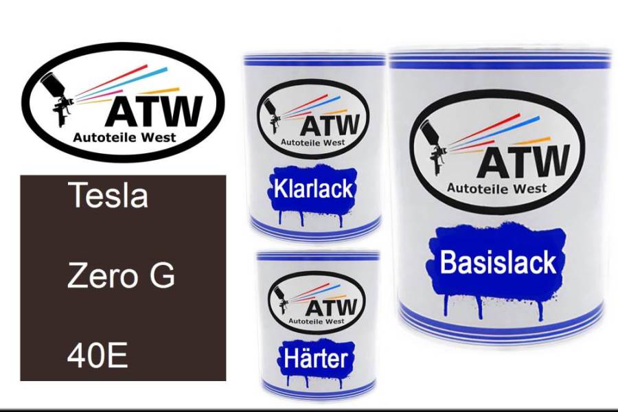 Tesla, Zero G, 40E: 1L Lackdose + 1L Klarlack + 500ml Härter - Set, von ATW Autoteile West.